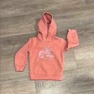 Bass Pro Shops Toddler Girl Pink Hoodie Sweatshirt‎